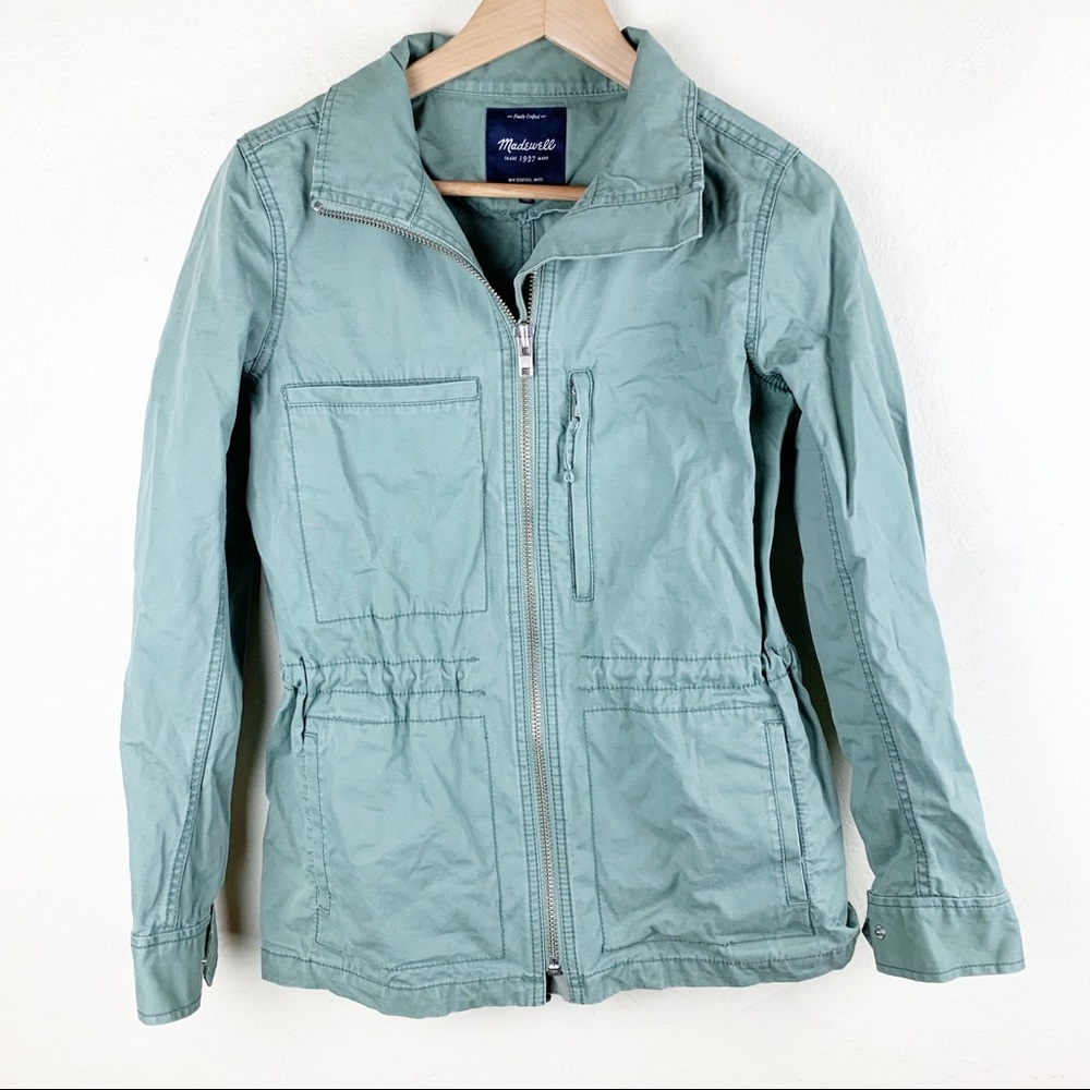 Madewell green army coat